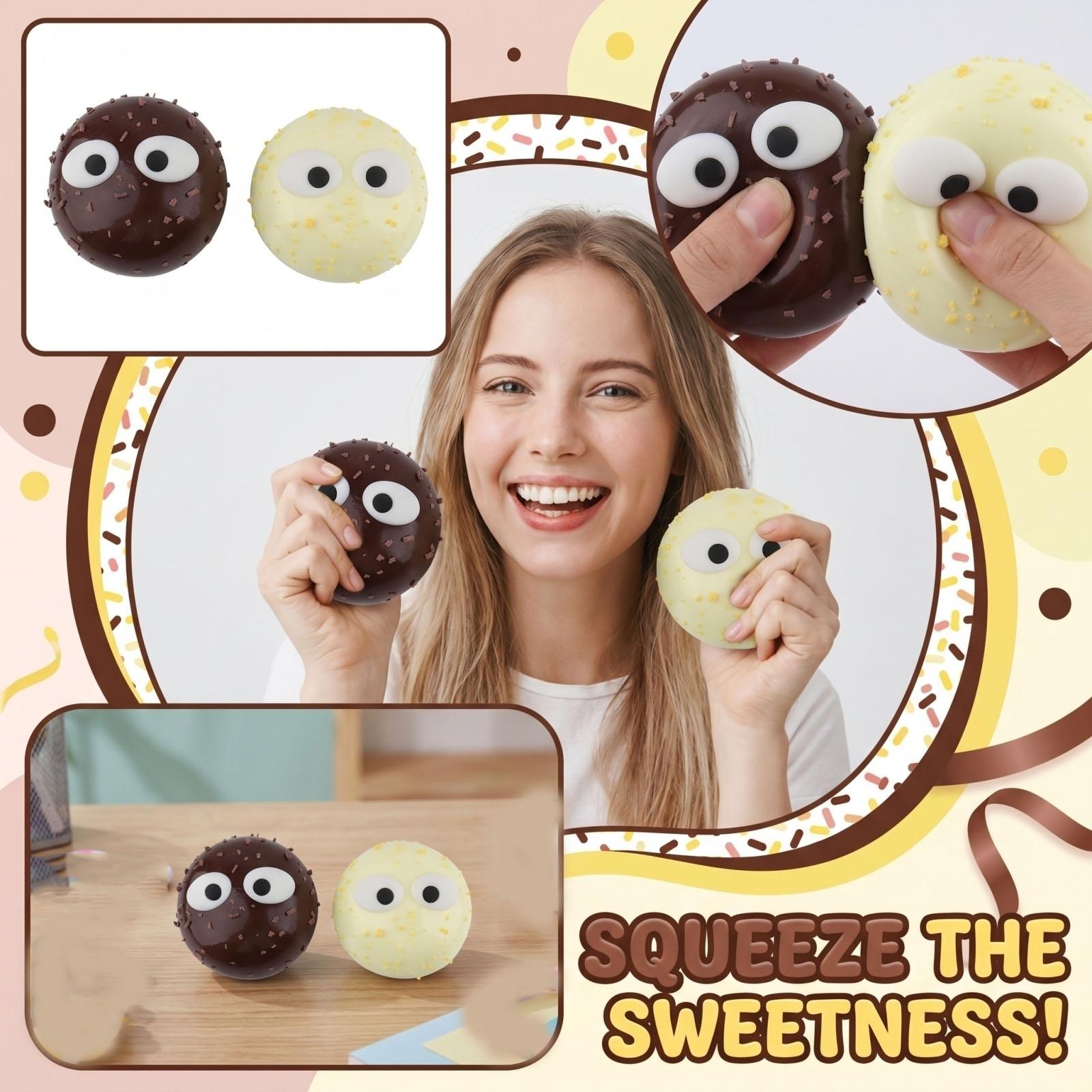 Squishy Sensory Toy Set Soft Squeeze Stress Relief Balls with Textured Surface and Eye Design for Kids and Adults One Size
Squishy Sensory Toy Set Soft Squeeze Stress Relief Balls with Textured Surface and Eye Design for Kids and Adults One Size