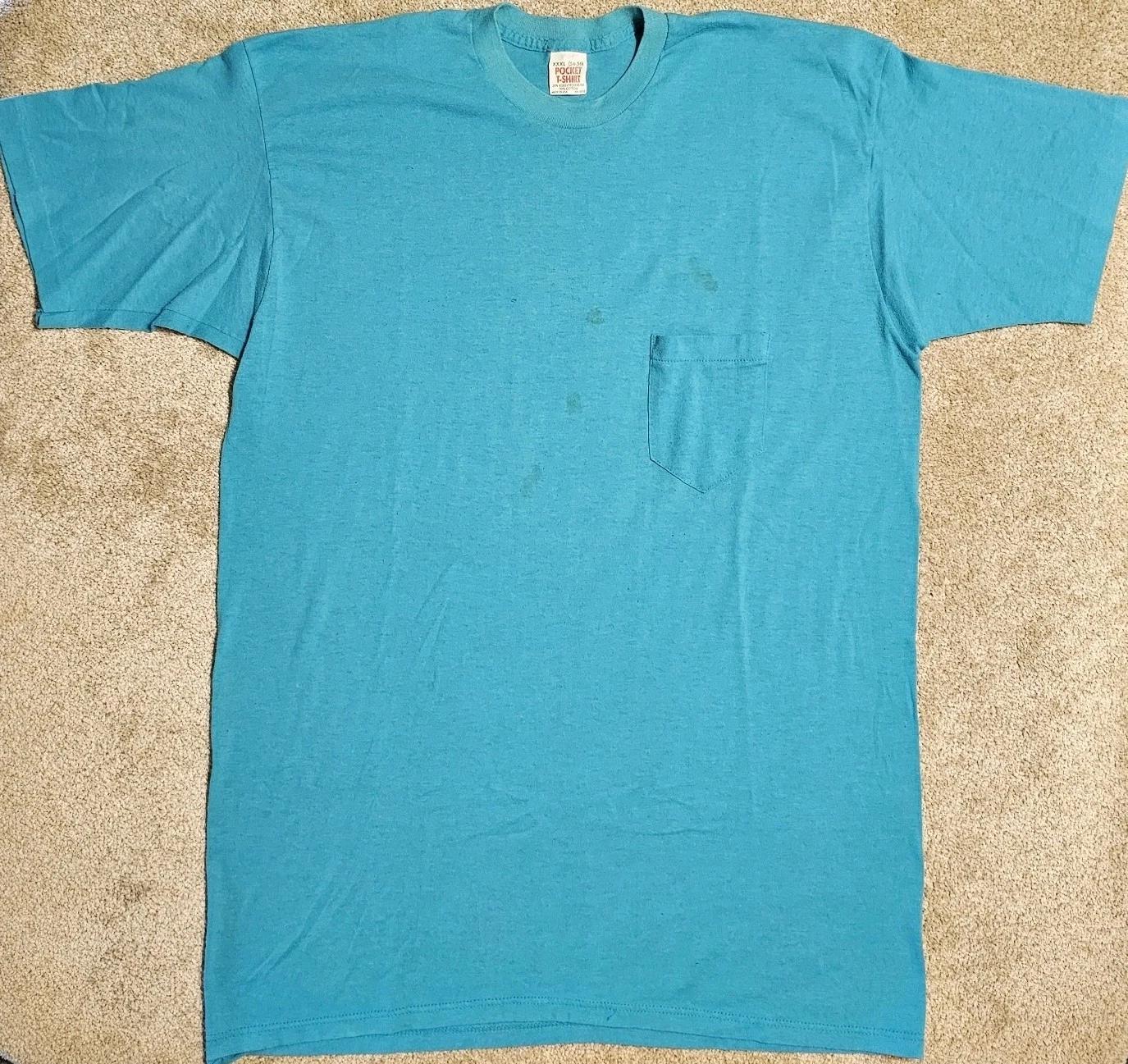 Vintage 80s Kodel Blank Aqua Pocket T-shirt Mens L Single Stitch Grunge Skate 32 L
Vintage 80s Kodel Blank Aqua Pocket T-shirt Mens L Single Stitch Grunge Skate 32 L