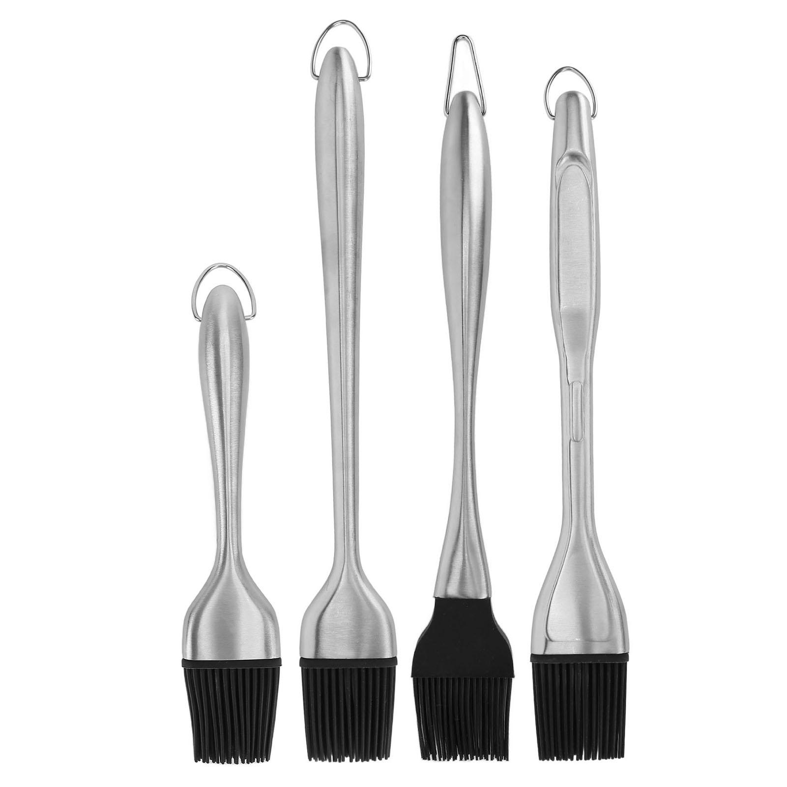 Silicone Brush Stainless Steel Handle High Temperature Resistant Kitchen Baking Barbecue Sauce Oil B Hollow Handle Round Head S
Silicone Brush Stainless Steel Handle High Temperature Resistant Kitchen Baking Barbecue Sauce Oil B Hollow Handle Round Head S