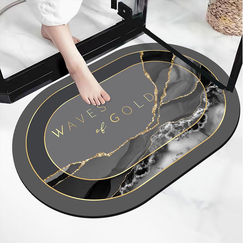Light luxury style soft bathroom absorbent floor mat, quick drying anti fouling foot mat, washable bathroom 40X60cm 15.7X23.6in
Light luxury style soft bathroom absorbent floor mat, quick drying anti fouling foot mat, washable bathroom 40X60cm 15.7X23.6in