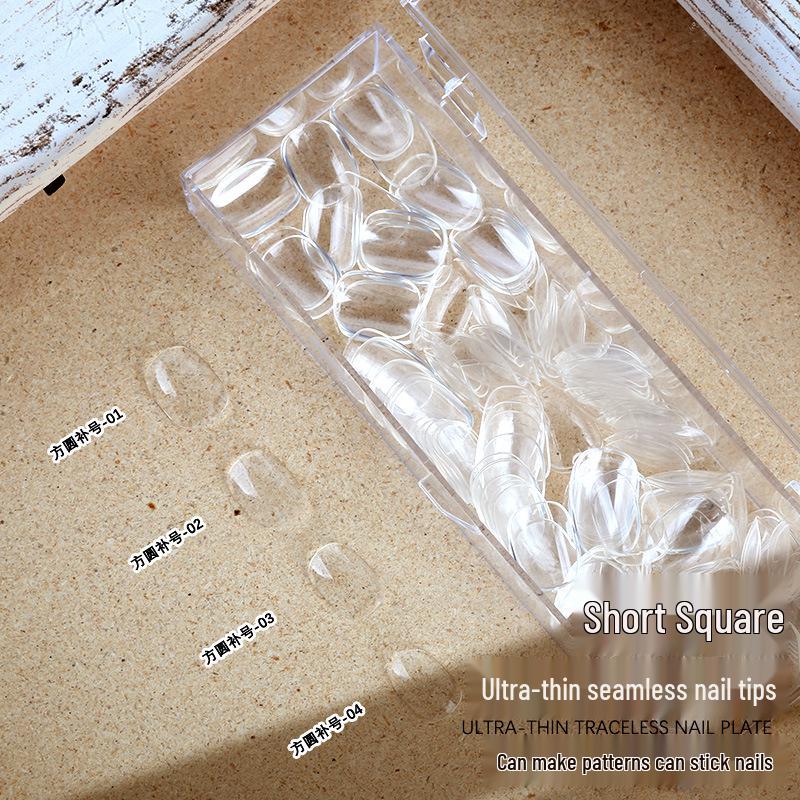 Creaseless Short Square Round Transparent Nail Tips - Wearable & No Shaping Needed, 200-Piece Single Number Refill False Nail Patches.
Creaseless Short Square Round Transparent Nail Tips - Wearable & No Shaping Needed, 200-Piece Single Number Refill False Nail Patches.