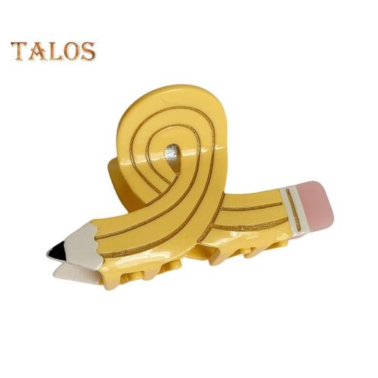 Заколка для волос в форме карандаша для девочек, противоскользящие зубцы, заколка для волос, задняя головка для душа, коготь для волос в виде акулы, подарок для школьников жёлтый
Заколка для волос в форме карандаша для девочек, противоскользящие зубцы, заколка для волос, задняя головка для душа, коготь для волос в виде акулы, подарок для школьников жёлтый