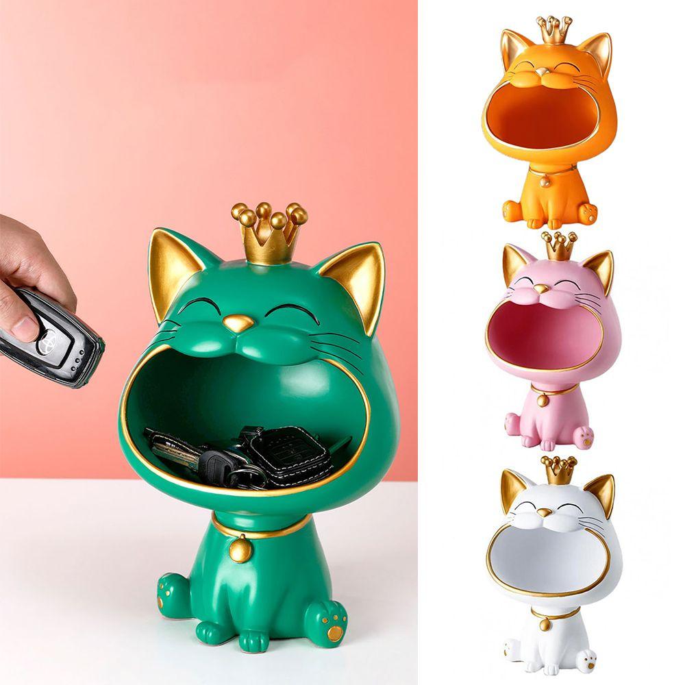 Tray Table Decoration Storage Ornaments Keys Holder Cat Sculpture Jewelry Storage Lucky Cat Statue білий
Tray Table Decoration Storage Ornaments Keys Holder Cat Sculpture Jewelry Storage Lucky Cat Statue білий