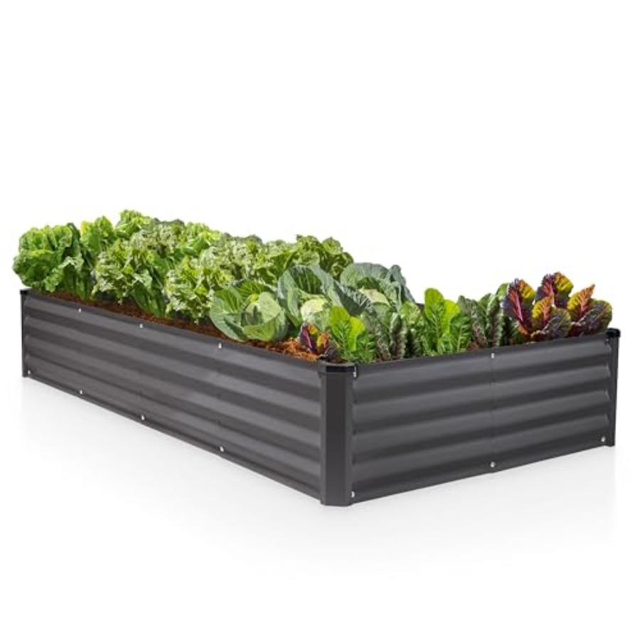 Galvanized Raised Garden Beds Outdoor 8×4×1 ft Planter for Gardening Vegetables Flowers Large Metal Garden Box with Patented To United States
Galvanized Raised Garden Beds Outdoor 8×4×1 ft Planter for Gardening Vegetables Flowers Large Metal Garden Box with Patented To United States