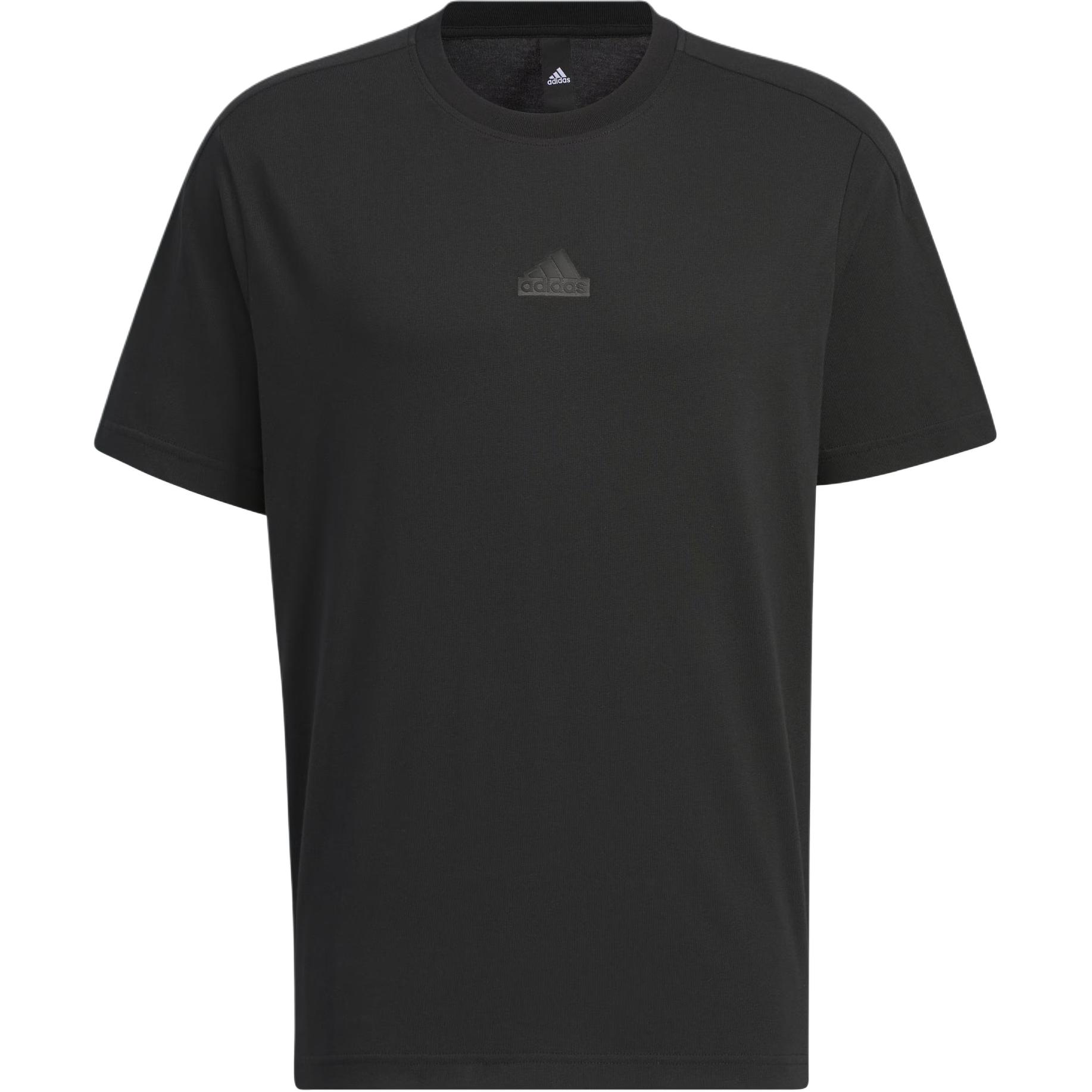 Adidas Футболка с логотипом и коротким рукавом, однотонная, для активного отдыха, с круглым вырезом, с принтом логотипа, черная, IY8022 L
Adidas Футболка с логотипом и коротким рукавом, однотонная, для активного отдыха, с круглым вырезом, с принтом логотипа, черная, IY8022 L