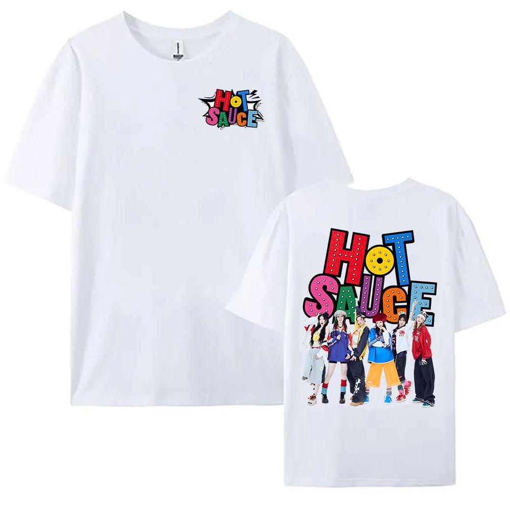 Korean Gilrs Band Printing Tshirts NEW Single Hot Sauce Graphic T-shirt Casual Short Sleeve Male Tee-shirt Streetwear Women Tee XXL
Korean Gilrs Band Printing Tshirts NEW Single Hot Sauce Graphic T-shirt Casual Short Sleeve Male Tee-shirt Streetwear Women Tee XXL