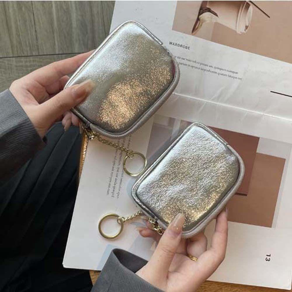Solid Color Silver Wallet Korean Style Small Item Bag Retro Zipper Coin Purse Women срібний
Solid Color Silver Wallet Korean Style Small Item Bag Retro Zipper Coin Purse Women срібний