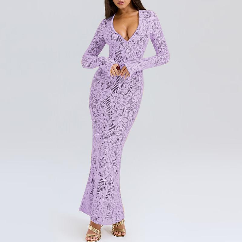 ZANZEA Женские винтажные облегающие платья с кружевом и расклешенными длинными рукавами 5XL фиолетовый
ZANZEA Женские винтажные облегающие платья с кружевом и расклешенными длинными рукавами 5XL фиолетовый