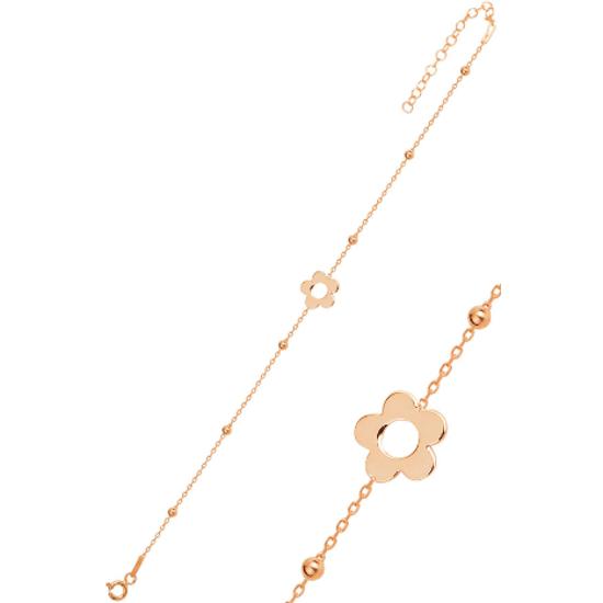 Gümüş rose top top zincirli çiçek bileklik 
Gümüş rose top top zincirli çiçek bileklik