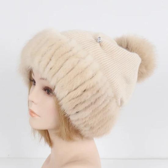 Hot Sale Women Fashion Real Mink Fur Knitted Hats Female Knit Good Elastic Mink Fur Beanies Cap Winter Warm Natural Fur Hat Good elastic бежевий
Hot Sale Women Fashion Real Mink Fur Knitted Hats Female Knit Good Elastic Mink Fur Beanies Cap Winter Warm Natural Fur Hat Good elastic бежевий