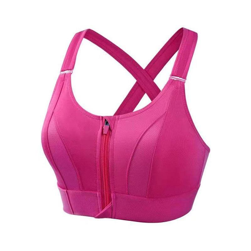 Yoga cross back underwear adjustable front zipper sports bra shockproof steel rim vest women XL рожевий червоний колір
Yoga cross back underwear adjustable front zipper sports bra shockproof steel rim vest women XL рожевий червоний колір