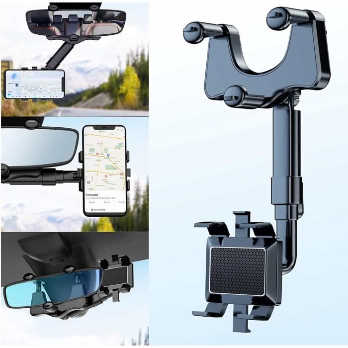 Support Telephone Rétroviseur Voiture, Porte Telephone Voiture Multifonctionnel Fixe Voiture Telephone 360° Rotatif et A57
Support Telephone Rétroviseur Voiture, Porte Telephone Voiture Multifonctionnel Fixe Voiture Telephone 360° Rotatif et A57