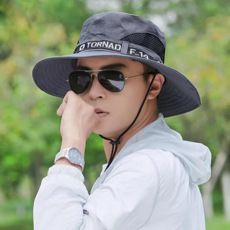 Чоловічий літній капелюх з широкими полями для риболовлі та альпінізму - Легкий сонцезахисний капелюх рибалки. One Size
Чоловічий літній капелюх з широкими полями для риболовлі та альпінізму - Легкий сонцезахисний капелюх рибалки. One Size