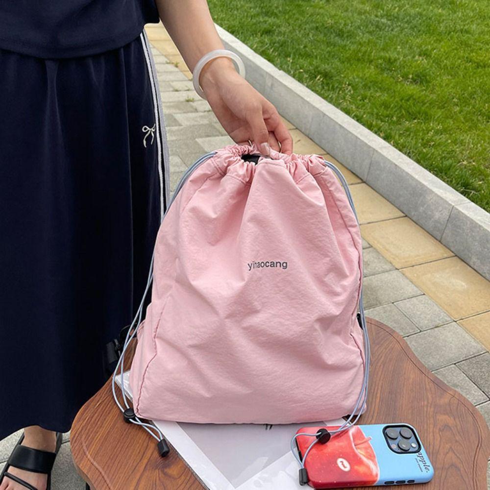 Canvas Nylon Backpack Korean Style Shoulders Bag Sweet Drawstring Backpacks Office Worker розовый
Canvas Nylon Backpack Korean Style Shoulders Bag Sweet Drawstring Backpacks Office Worker розовый