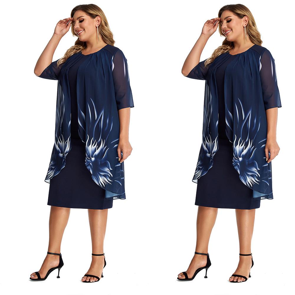 Плюс Размер Женщины Назад к Основам Круглая шея Свободный принт Прямое праздничное платье
Плюс Размер Женщины Назад к Основам Круглая шея Свободный принт Прямое праздничное платье