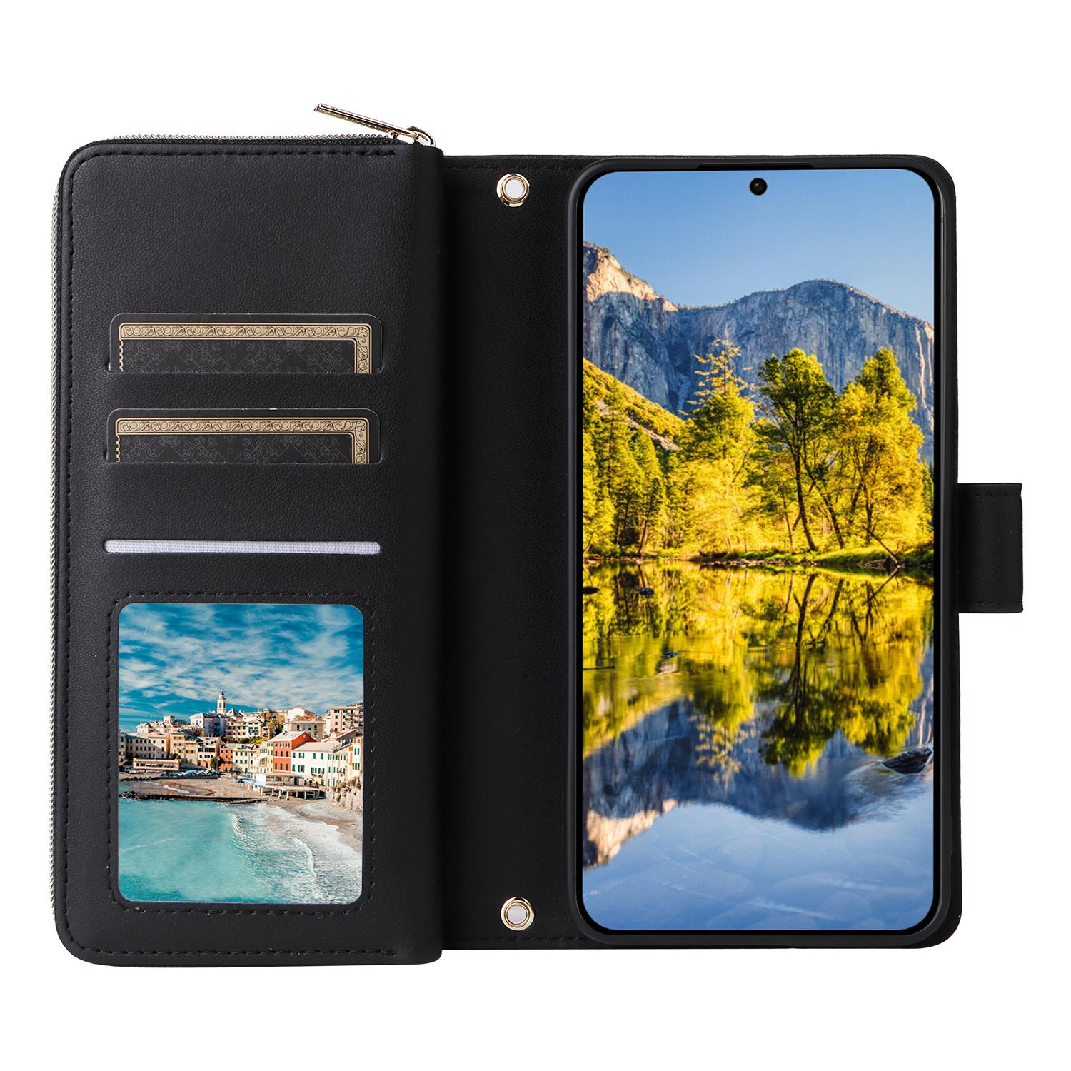 R20 For Samsung Galaxy A54 5G Case 9 Card Slots PU Leather Phone Cover with 2 Straps Black
R20 For Samsung Galaxy A54 5G Case 9 Card Slots PU Leather Phone Cover with 2 Straps Black