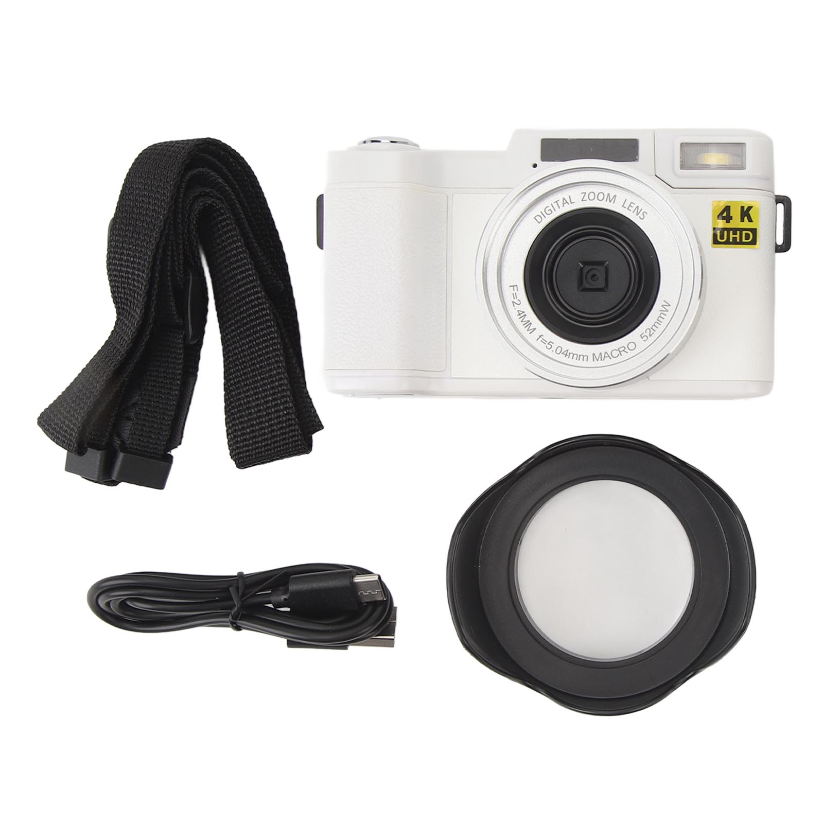 Smart Digital Camera Anti Shake 3inch Flip Screen Auto Focus Face Beautifying Function 52mm чорний
Smart Digital Camera Anti Shake 3inch Flip Screen Auto Focus Face Beautifying Function 52mm чорний