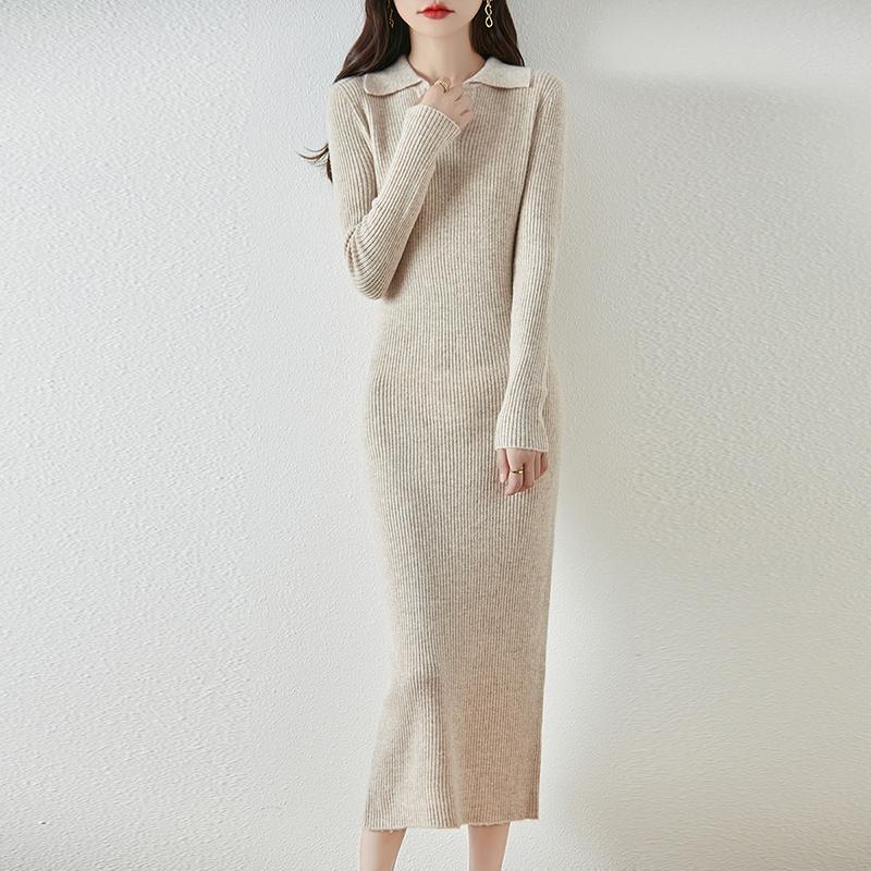 Женское платье-свитер из 100% шерсти, длинный трикотажный пуловер, зимние джемперы, длинное платье из шерсти для женщин M бежевый
Женское платье-свитер из 100% шерсти, длинный трикотажный пуловер, зимние джемперы, длинное платье из шерсти для женщин M бежевый