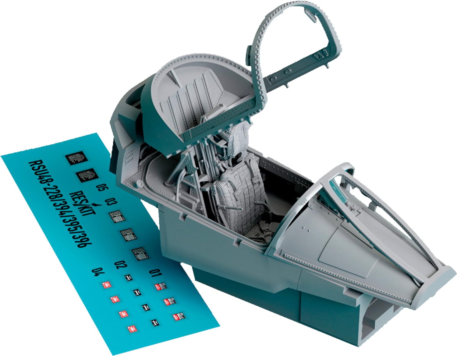 Reskit Basic Edition Late Model Cockpit 3D Interior Decal Plastic Model Parts 1/48 A-7E (For Hasegawa) RSKU48-0394
Reskit Basic Edition Late Model Cockpit 3D Interior Decal Plastic Model Parts 1/48 A-7E (For Hasegawa) RSKU48-0394