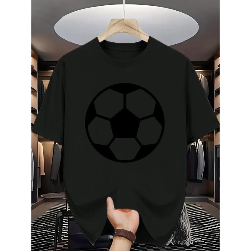 European Size Men s Football Pattern T-shirt, Football Print, Suitable for Game Days, Training, and Casual Wear, Round Neck Top, Sporty Design 4XL чорний
European Size Men s Football Pattern T-shirt, Football Print, Suitable for Game Days, Training, and Casual Wear, Round Neck Top, Sporty Design 4XL чорний