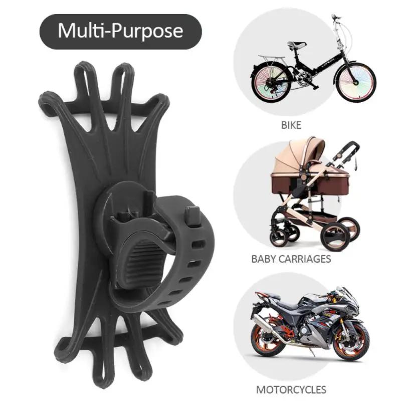 360 Degree Rotation Bike Phone Holder Elastic Silicone Motorcycle Holder Non-stop Button Suitable for Most Phones чёрный
360 Degree Rotation Bike Phone Holder Elastic Silicone Motorcycle Holder Non-stop Button Suitable for Most Phones чёрный