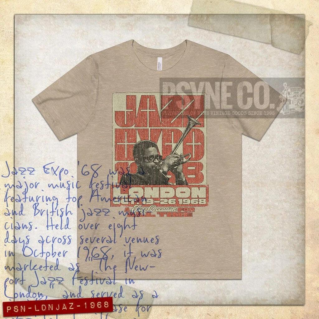 London Jazz Expo 1968 Vintage Men s T shirt M
London Jazz Expo 1968 Vintage Men s T shirt M