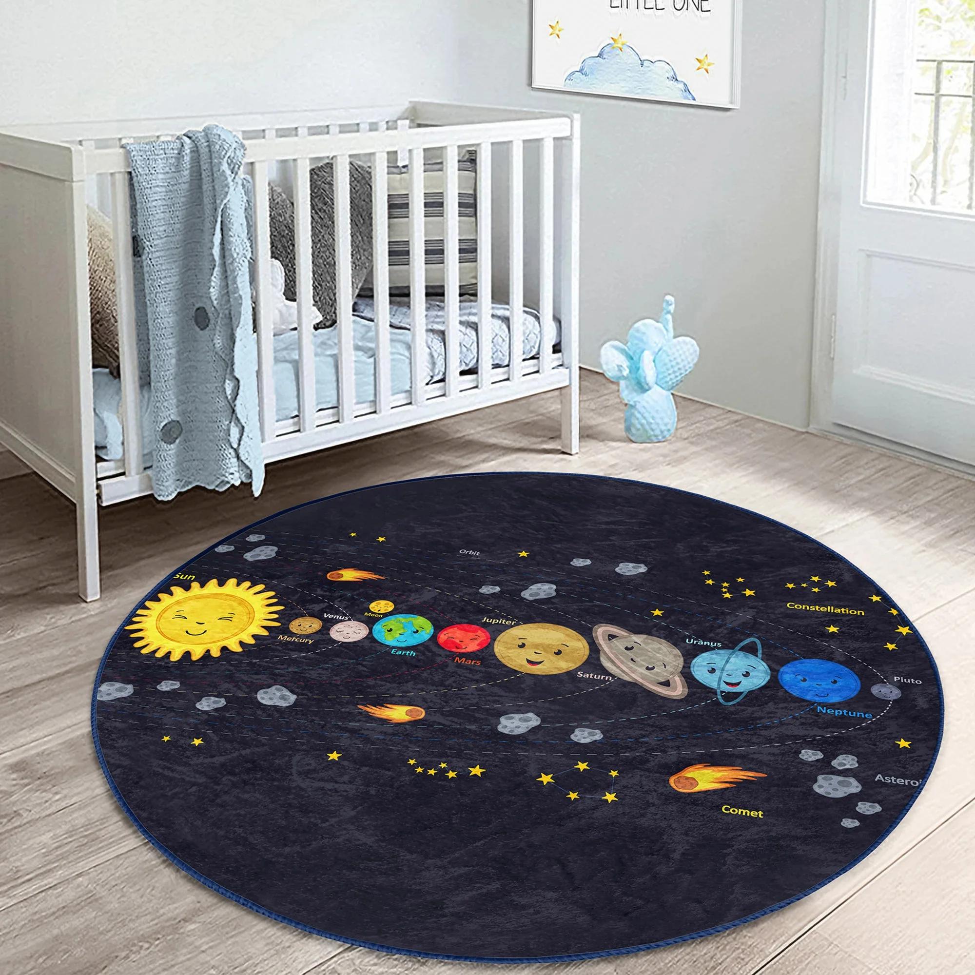 Space Round Rug Planet Floor Carpet Alphabet Non Slip Circle Rugs Rocket Anti Slip Mat Math Area Rugs Black Rug For Kid s Room 60cm
Space Round Rug Planet Floor Carpet Alphabet Non Slip Circle Rugs Rocket Anti Slip Mat Math Area Rugs Black Rug For Kid s Room 60cm