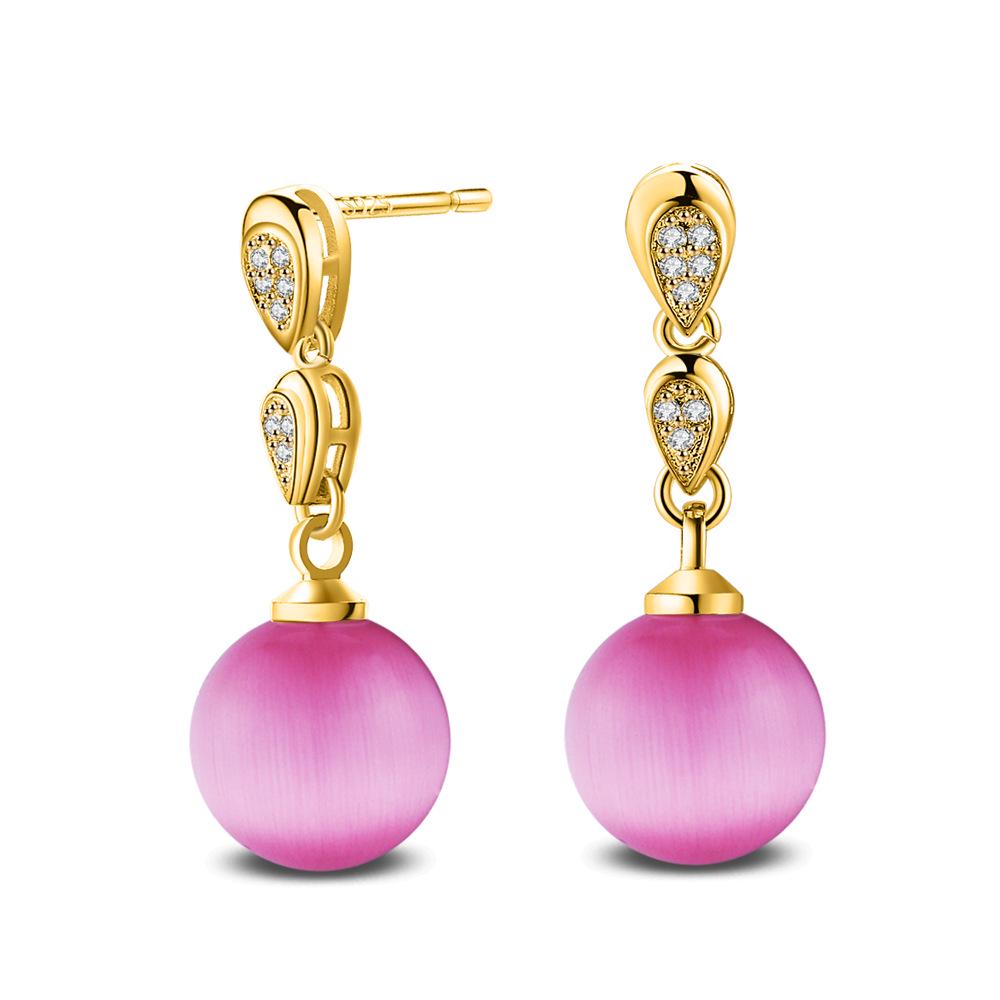 Розовый кошачий глаз камень 925 серебро висячие серьги - Длинные, модные, эффектное украшение высокого класса
Розовый кошачий глаз камень 925 серебро висячие серьги - Длинные, модные, эффектное украшение высокого класса