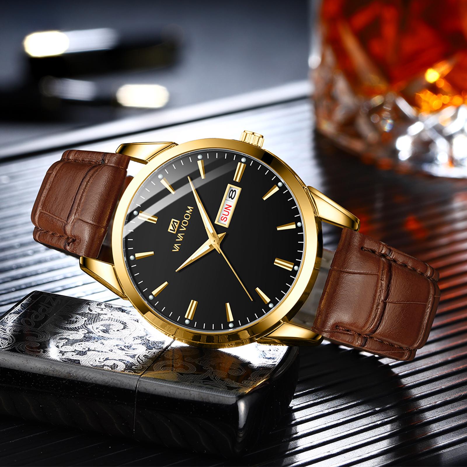 VA VA VOOM Couples Quartz Watches Top Men s Quartz Watches Business Watch Leather Strap Fashion Style Classic Double Calendar Women Quartz Watch
VA VA VOOM Couples Quartz Watches Top Men s Quartz Watches Business Watch Leather Strap Fashion Style Classic Double Calendar Women Quartz Watch