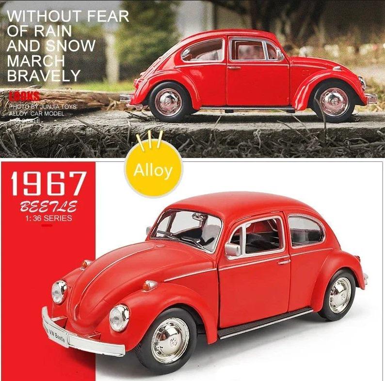 В упаковке 1:Масштаб 36 1967 Volkswagen Beetle Модель игрушки из сплава красный
В упаковке 1:Масштаб 36 1967 Volkswagen Beetle Модель игрушки из сплава красный