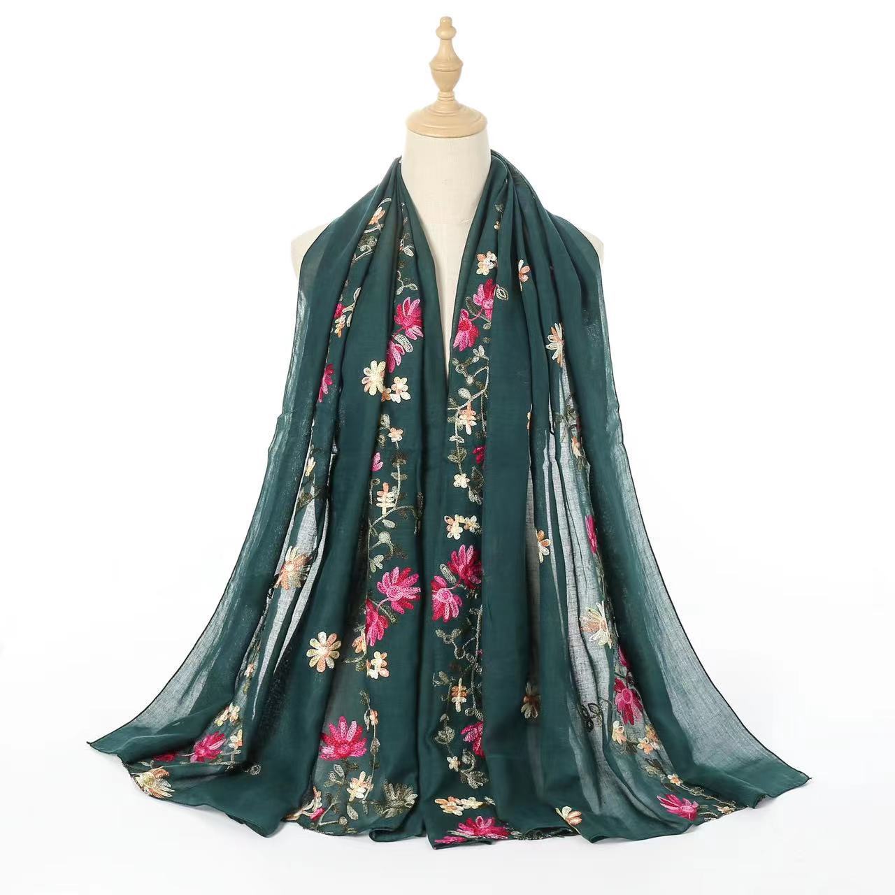 Embroidered Ethnic Style Cotton Linen Scarf for Women In Autumn and Winter Shawl for Two Purposes Spring and Autumn Literary Summer Scarf 180cm
Embroidered Ethnic Style Cotton Linen Scarf for Women In Autumn and Winter Shawl for Two Purposes Spring and Autumn Literary Summer Scarf 180cm