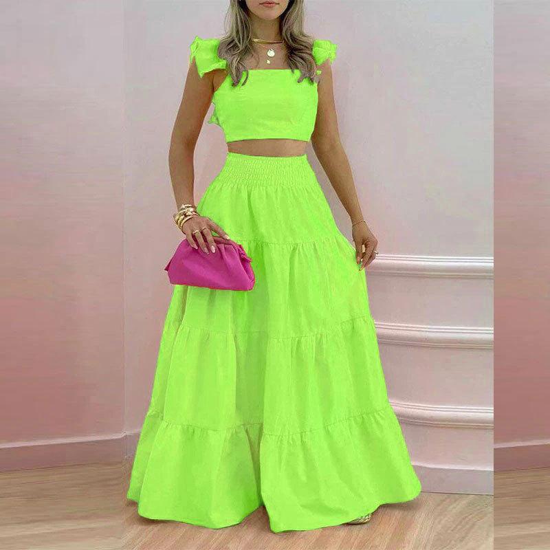 Летние укороченные топы без рукавов с рюшами. Женская мода. Свободные многослойные юбки трапециевидной формы. Офисные женские элегантные повседневные плиссированные наряды с плиссированной талией. 915 3XL жёлтый/зелёный
Летние укороченные топы без рукавов с рюшами. Женская мода. Свободные многослойные юбки трапециевидной формы. Офисные женские элегантные повседневные плиссированные наряды с плиссированной талией. 915 3XL жёлтый/зелёный