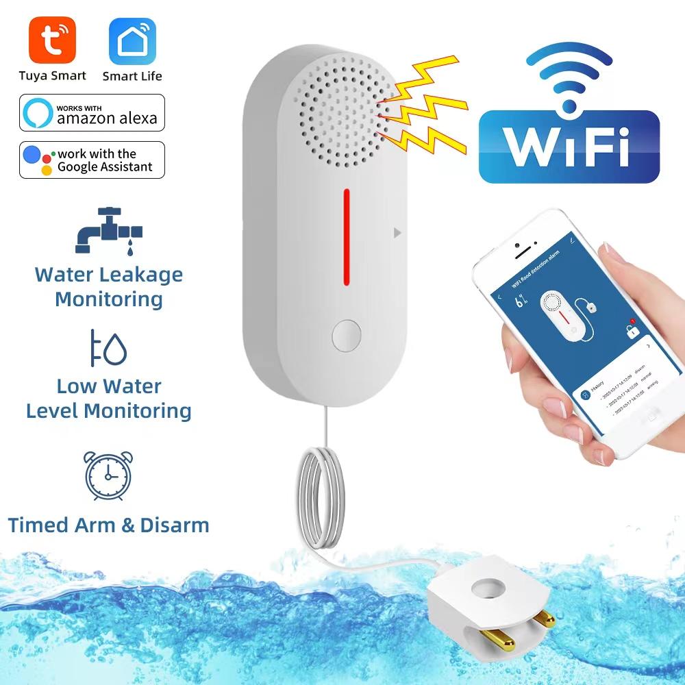 Tuya WiFi Умный датчик утечки воды Детектор уровня перелива воды Система охранной звуковой сигнализации Датчик утечки наводнения Удаленный монитор
Tuya WiFi Умный датчик утечки воды Детектор уровня перелива воды Система охранной звуковой сигнализации Датчик утечки наводнения Удаленный монитор