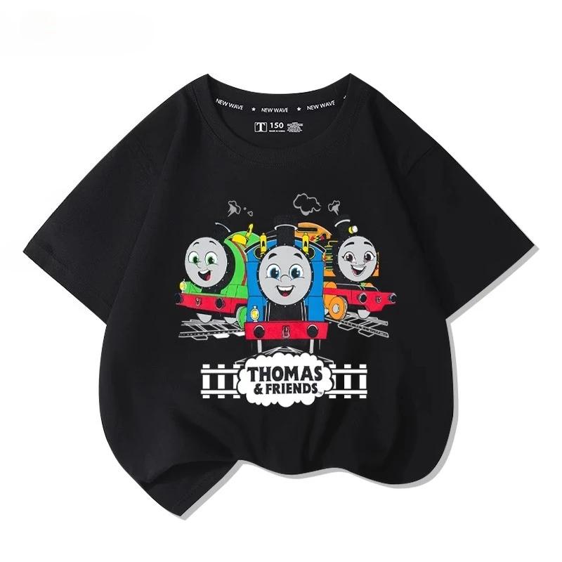 Футболка с коротким рукавом «Томас и друзья», мультяшная, новая, детские топы, для мальчиков и девочек, летняя, 100% хлопок, модная, удобная футболка 150
Футболка с коротким рукавом «Томас и друзья», мультяшная, новая, детские топы, для мальчиков и девочек, летняя, 100% хлопок, модная, удобная футболка 150