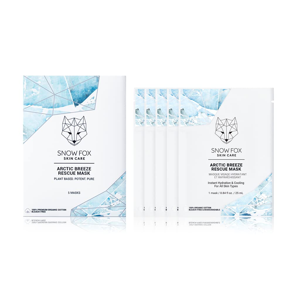 Коробка масок Snowfox Arctic Breeze Rescue Mask с тканевой маской, увлажняющей от солнечных ожогов, гипоаллергенной, в подарок для людей 40 и 50 лет, в индивидуальной упаковке класса люкс (1 5) белый
Коробка масок Snowfox Arctic Breeze Rescue Mask с тканевой маской, увлажняющей от солнечных ожогов, гипоаллергенной, в подарок для людей 40 и 50 лет, в индивидуальной упаковке класса люкс (1 5) белый