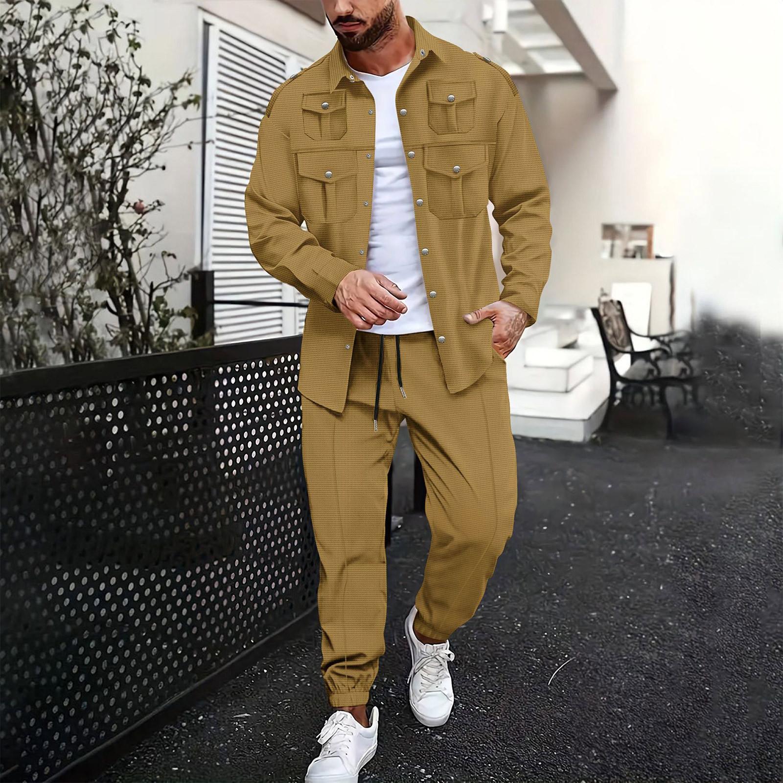 Men’s 2 Piece Casual Tracksuit Set Long Sleeve Button Down Shirt and Drawstring Pants Lightweight Loungewear Outfit M хаки
Men’s 2 Piece Casual Tracksuit Set Long Sleeve Button Down Shirt and Drawstring Pants Lightweight Loungewear Outfit M хаки