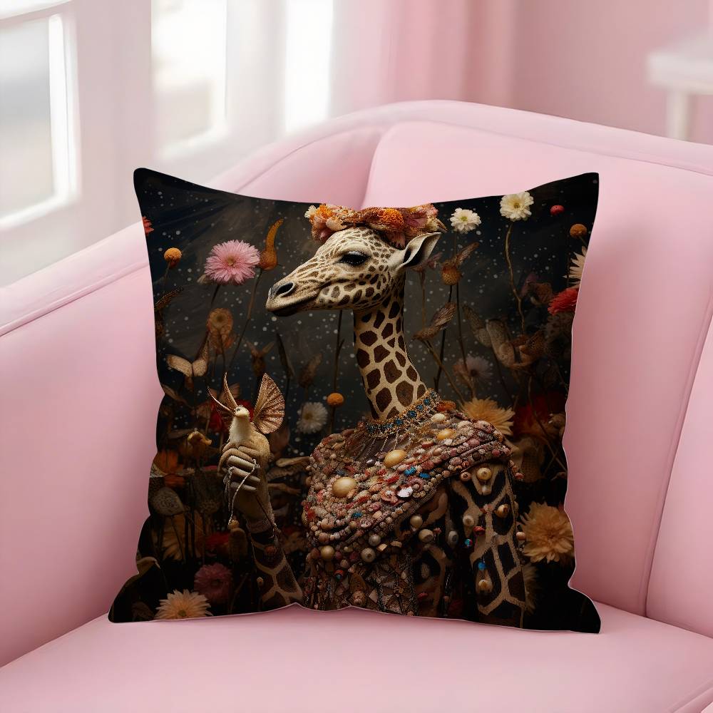 Ретро Одягнена Жирафа Наволочка М яка Плюшева Тканина Двосторонній Друк Декоративна Для Дому Вітальні Подарункова Наволочка 12x12Inch
Ретро Одягнена Жирафа Наволочка М яка Плюшева Тканина Двосторонній Друк Декоративна Для Дому Вітальні Подарункова Наволочка 12x12Inch