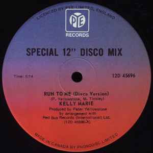 12inch Record KELLY MARIE - Run To Me 12D45696 Pye Records 1977 Canada Soul/Funk Used
12inch Record KELLY MARIE - Run To Me 12D45696 Pye Records 1977 Canada Soul/Funk Used