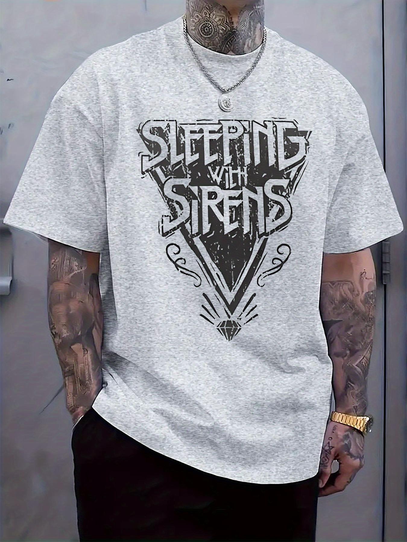 Sleeping with Sirens Graphic Print T-shirt - Black Band Logo Tee with Distressed Typography & Swirl Design XL
Sleeping with Sirens Graphic Print T-shirt - Black Band Logo Tee with Distressed Typography & Swirl Design XL