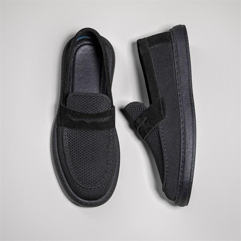 Casual Doudou shoes men s summer breathable mesh men s shoes versatile soft-soled lazy driving shoes one-pedal loafers men 38 чорний
Casual Doudou shoes men s summer breathable mesh men s shoes versatile soft-soled lazy driving shoes one-pedal loafers men 38 чорний