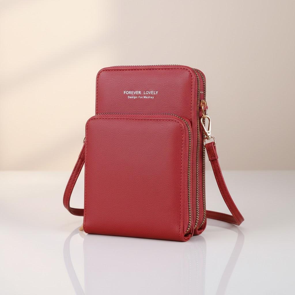 Large Capacity Multifunctional Fashion Shoulder Bag Women Touch Screen Crossbody Cell Phone Bag червоний
Large Capacity Multifunctional Fashion Shoulder Bag Women Touch Screen Crossbody Cell Phone Bag червоний