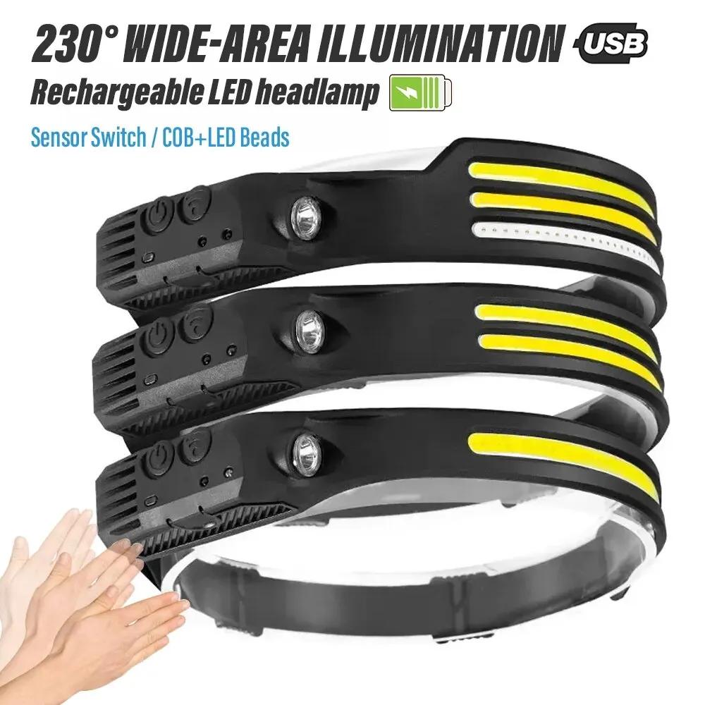 Индукционный налобный фонарь COB LED Sensor Head Lamp Встроенный аккумуляторный фонарик USB перезаряжаемый налобный фонарь 10 режимов освещения Headlight
Индукционный налобный фонарь COB LED Sensor Head Lamp Встроенный аккумуляторный фонарик USB перезаряжаемый налобный фонарь 10 режимов освещения Headlight