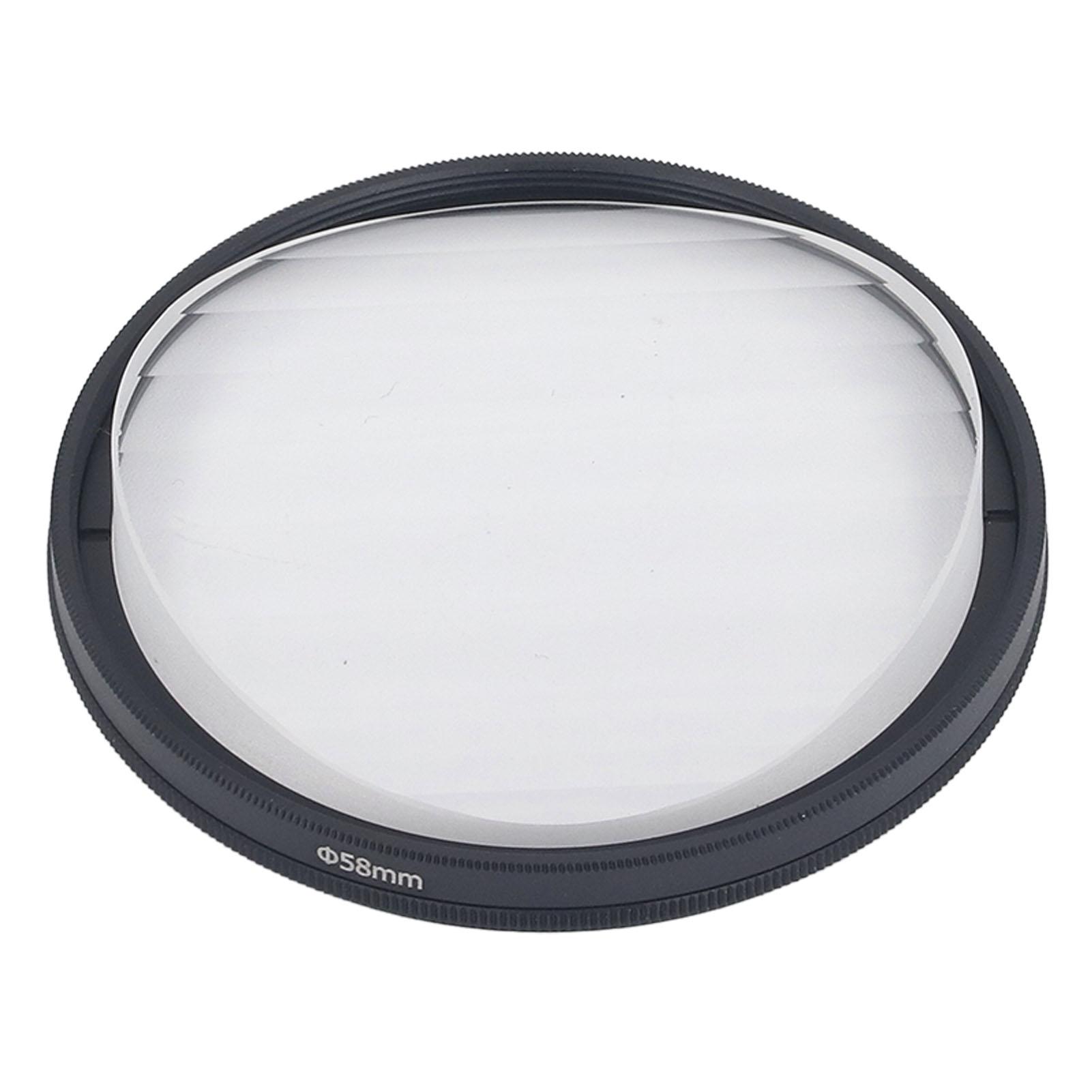 Фильтр камеры Линейная стеклянная призма Покрытие MRC Повторяющиеся цветные изображения Размытие переднего плана Призматический фильтр для 58MM