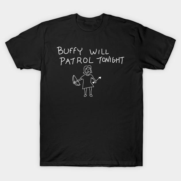 Men Black Print T-shirt Buffy Will Patrol On Black No-Cut Transfer Paper Print Cotton Tshirt XL чорний
Men Black Print T-shirt Buffy Will Patrol On Black No-Cut Transfer Paper Print Cotton Tshirt XL чорний