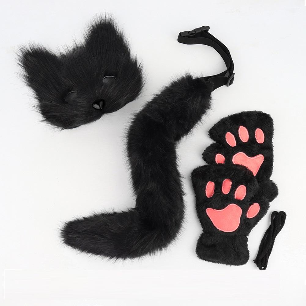 Терианская маска и хвост костюм на Хэллоуин пушистая кошачья маска для Хэллоуинской вечеринки ролевой игры дня рождения фестиваля сценического выступления One Size чёрный
Терианская маска и хвост костюм на Хэллоуин пушистая кошачья маска для Хэллоуинской вечеринки ролевой игры дня рождения фестиваля сценического выступления One Size чёрный