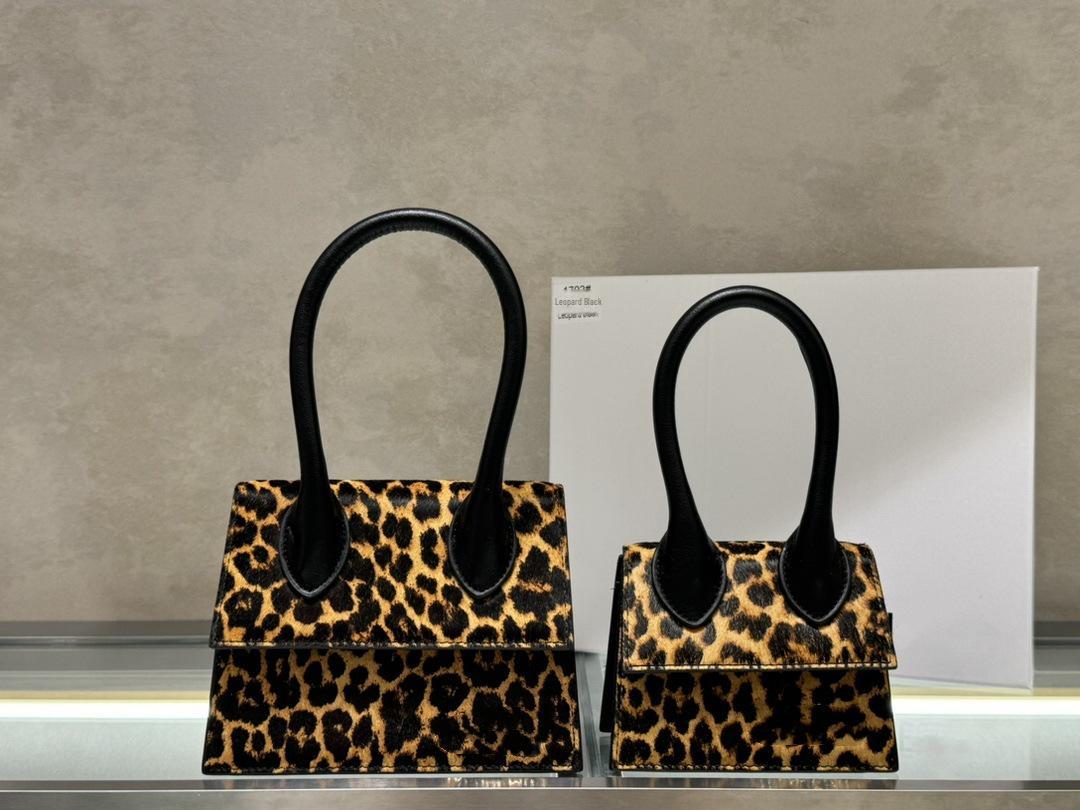 2024 Модная женская роскошная сумка через плечо с леопардовым принтом 17cm цветной печати леопарда