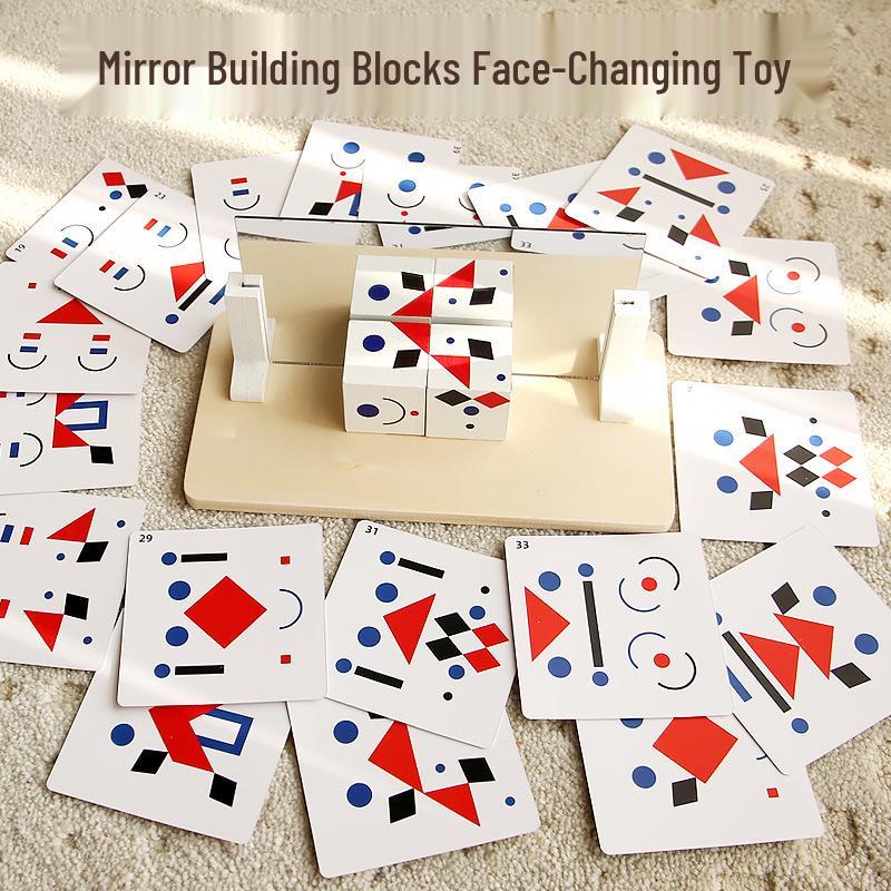 Geometric Wooden Mirror Blocks: Face-Changing Puzzle Toy for Children s Thinking and Parent-Child Interaction
Geometric Wooden Mirror Blocks: Face-Changing Puzzle Toy for Children s Thinking and Parent-Child Interaction
