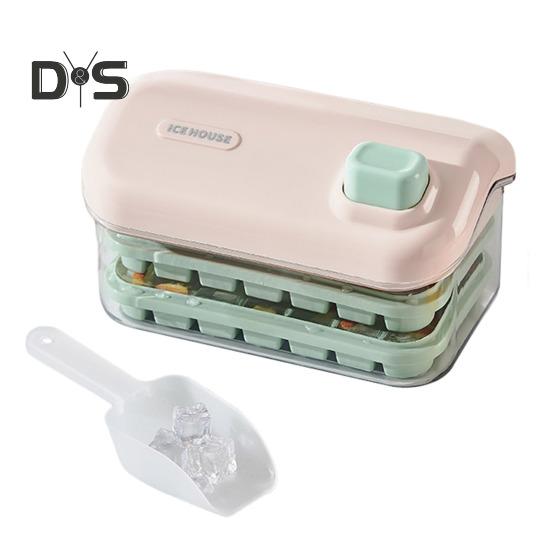 Двухслойный лоток для льда с крышкой, силиконовая форма для льда с функцией One-Touch, для коктейлей, пластиковая морозильная коробка без BPA с ложкой светло-розовый
Двухслойный лоток для льда с крышкой, силиконовая форма для льда с функцией One-Touch, для коктейлей, пластиковая морозильная коробка без BPA с ложкой светло-розовый
