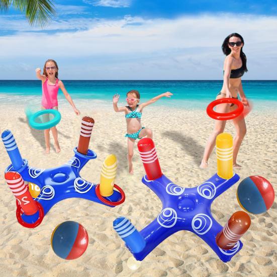 Yousheng Inflatable Cross Ring Toss Game Set Pool Toy Games for Kids Adults Floating Ring Toss Billiards Game Summer Water Game Toy for Beach Backyard Sets
Yousheng Inflatable Cross Ring Toss Game Set Pool Toy Games for Kids Adults Floating Ring Toss Billiards Game Summer Water Game Toy for Beach Backyard Sets