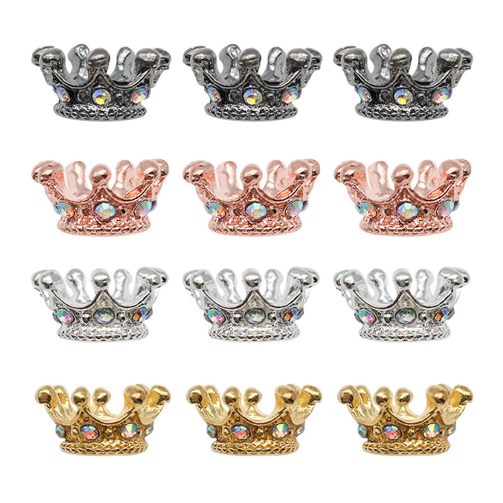 6x12mm Sparkling Crown Rhinestone Beads Spacer Beads Alloy Texture for Necklace Bracelet Jewelry Making Accessories
6x12mm Sparkling Crown Rhinestone Beads Spacer Beads Alloy Texture for Necklace Bracelet Jewelry Making Accessories